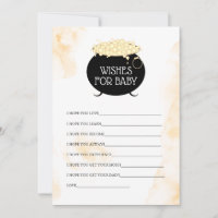 Vœux de Baby Shower Halloween pour carte de consei