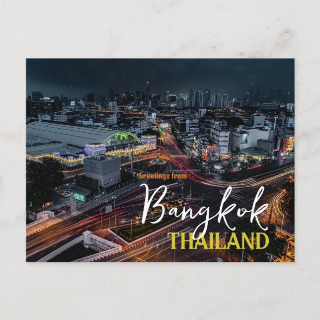 Voeux de Bangkok Thaïlande Carte postale (Devant)