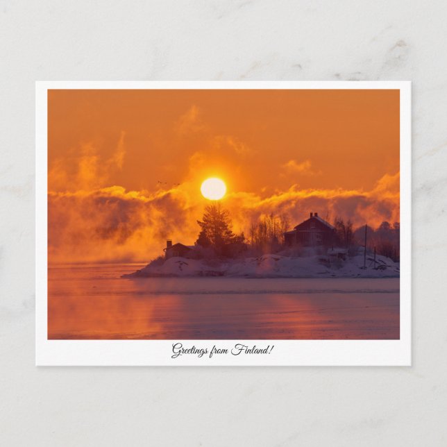 Voeux de Finlande carte postale souvenir (Devant)