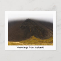 Voeux de l'Islande carte postale