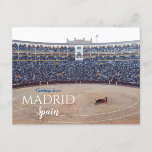 Voeux de Madrid Espagne Carte postale