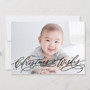 Voeux de Noël Modifier couleur Carte photo de vaca