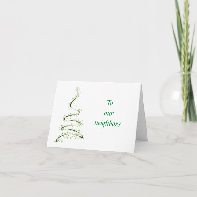 *VŒUX DE NOËL/NOUVEL AN* CARTE DE VOISIN (Devant)