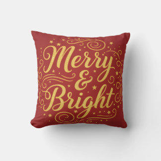 Vœux de Noël pour illuminer | Coussin décoratif