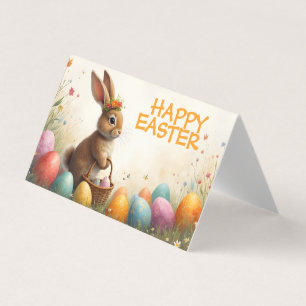 Vœux de printemps du lapin de Pâques