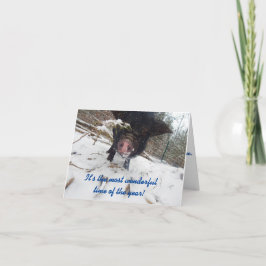 Voeux de vacances, Carte de Noël de porc