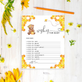 Vœux d'ours en sucre pour carte de bébé