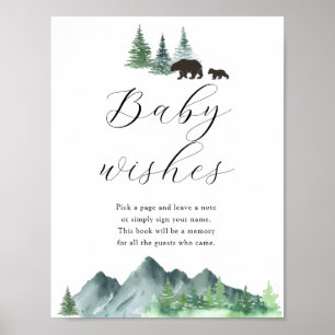 Vœux doux pour bébé Livre d'or pour Baby Shower