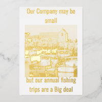 Carte à plat "Voyage de pêche annuel pour petite e