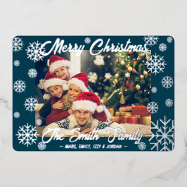 Vœux En Aluminium Carte de Noël Foil Foil personnalisable