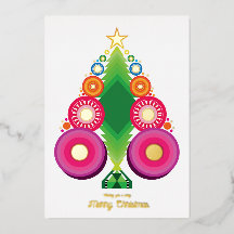 Carte Gold Foil de Noël
