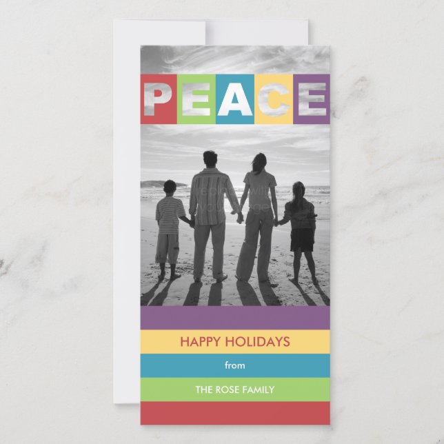 Voeux paisibles Noël / Cartes photos de vacances (Devant)