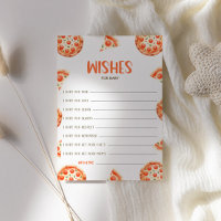 Voeux Pour Carte Bébé, Carte Baby shower Pizza