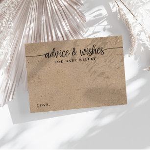 Voeux pour les cartes de conseil Kraft Customisées