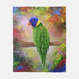 Vogel 76 Multicolorvogel Fleecedecke