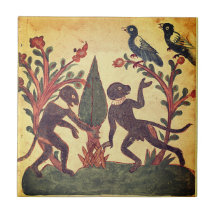 Vögel Affe Glühwürmchen Indische Renaissance Fabel