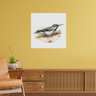 Vogel am Strand Poster