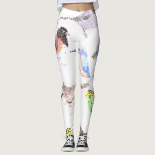 Vögel Amerikas - Heimtiere und Mosaike von Wildvög Leggings