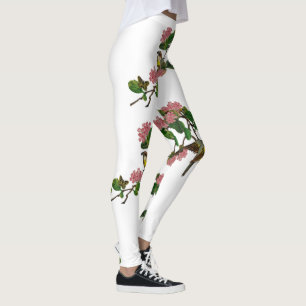Vogel an einer Zweigstelle Leggings