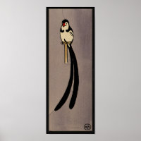 Vogel - Antiquariate, farbenfrohe Buchillustration