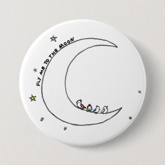 Vögel auf dem Mond-Button Button