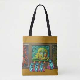 Vögel auf der Galerie Tasche