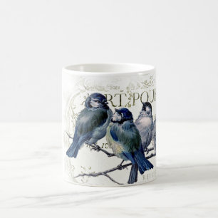 Vögel auf einem Ast Kaffeetasse