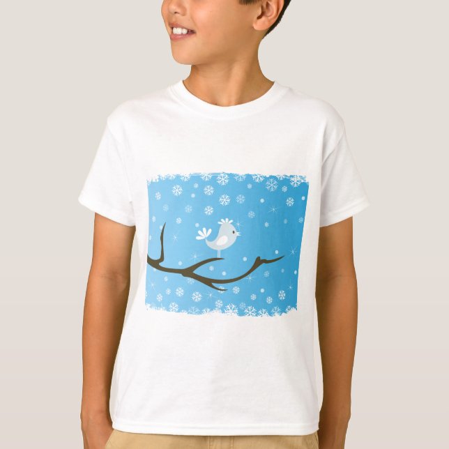 Vögel auf einem Baum T-Shirt (Vorderseite)