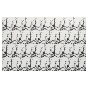 Vogel auf einem Zweiggewebe Stoff