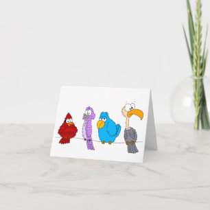 Vögel auf einer Schnur Karte