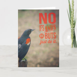 Vögel auf Fencepost Förderung Karte