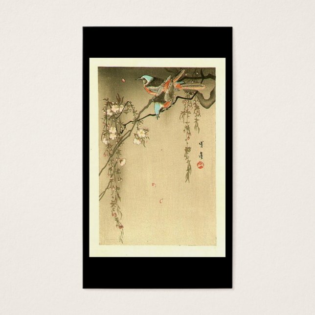 Vögel auf Kirschbaum von Seitei Watanabe 1851-1918 (Vorderseite)