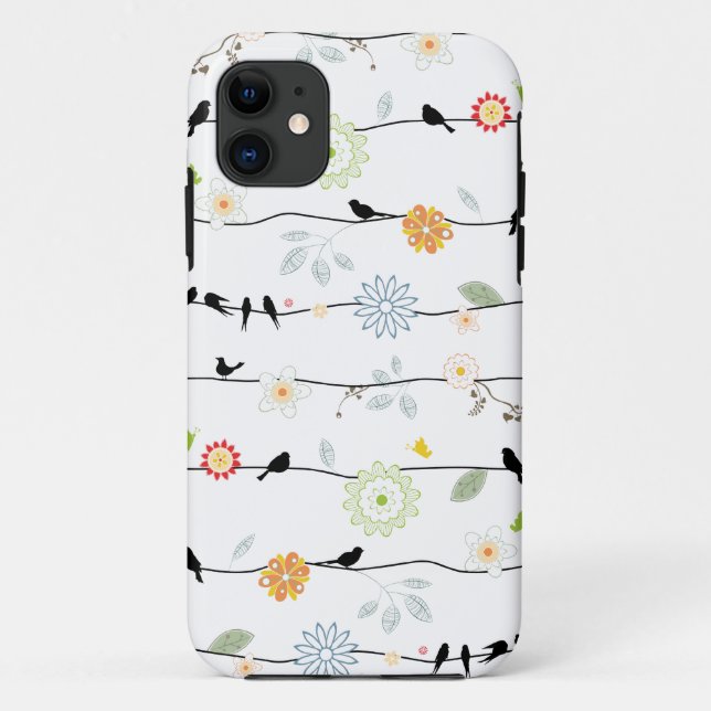 Vögel auf Reben iPhone 5 Fall Case-Mate iPhone Hülle (Rückseite)