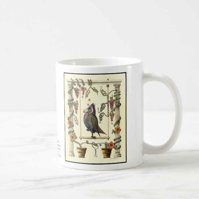 Vogel auf Schwingen 15 Unze. Kaffee-Tasse Kaffeetasse (Rechts)