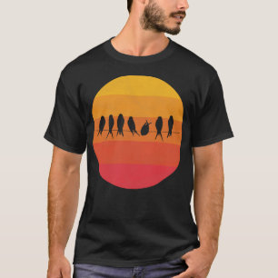 Vögel auf Seil T-Shirt