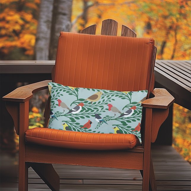 Vögel auf Zweigen Kissen Für Draußen (Von Creator hochgeladen)