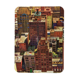 Vogel-Auge Ansicht von New York City durch John Magnet