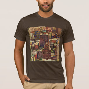 Vogel-Auge Ansicht von New York City durch John T-Shirt
