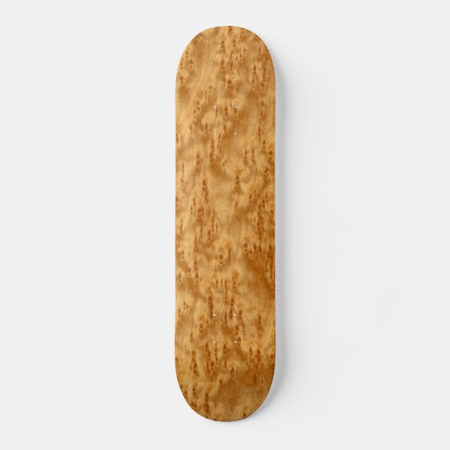 Vogel-Augen-Ahorn Skateboard (Vorderseite)