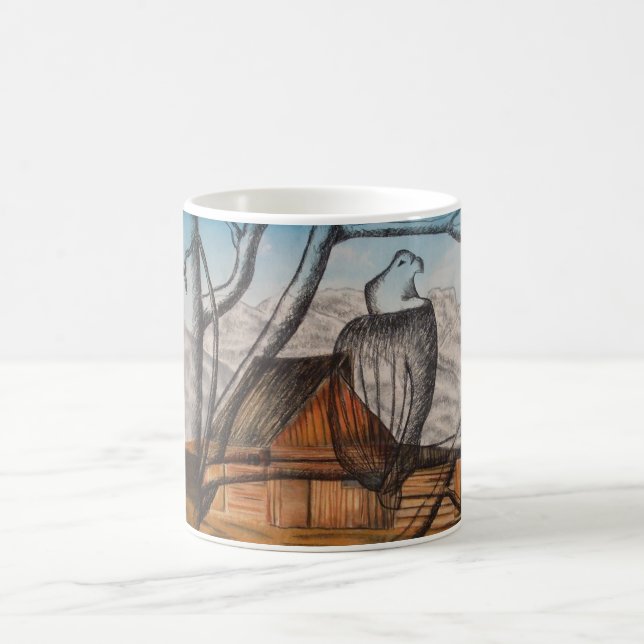 Vogel-Augen-Ansicht Kaffeetasse (Mittel)