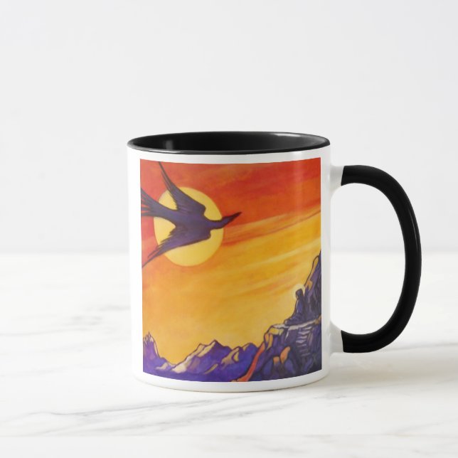 Vogel aus Zeit und Raum Tasse (Rechts)