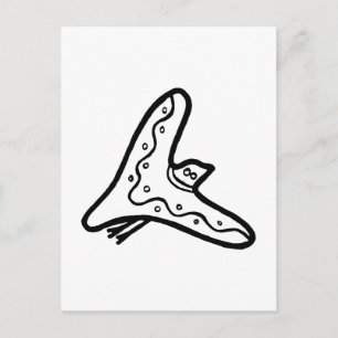 Vogel, australischer zeichn (Aborigine) Postkarte