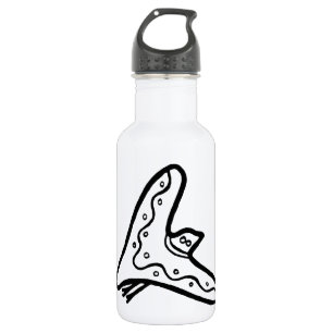 Vogel, australischer zeichn (Aborigine) Trinkflasche