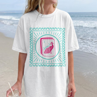 Vogel Bam Prost Mahjong-Party T-Shirt