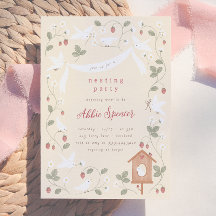 Vögel & Beeren Nesting Party Mädchen Baby Shower