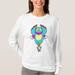 Vogel bei Ice Skaten mit Ice-Skaten.PNG T-Shirt