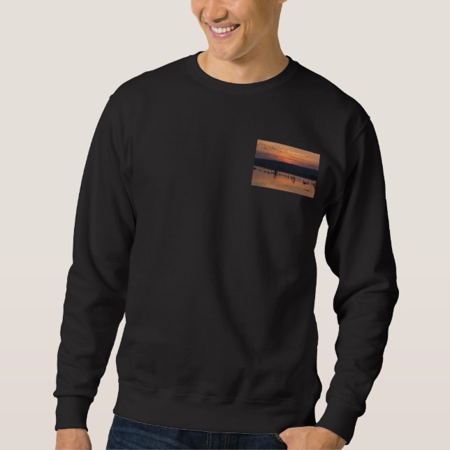 Vögel bei Sonnenaufgang Sweatshirt (Vorderseite)