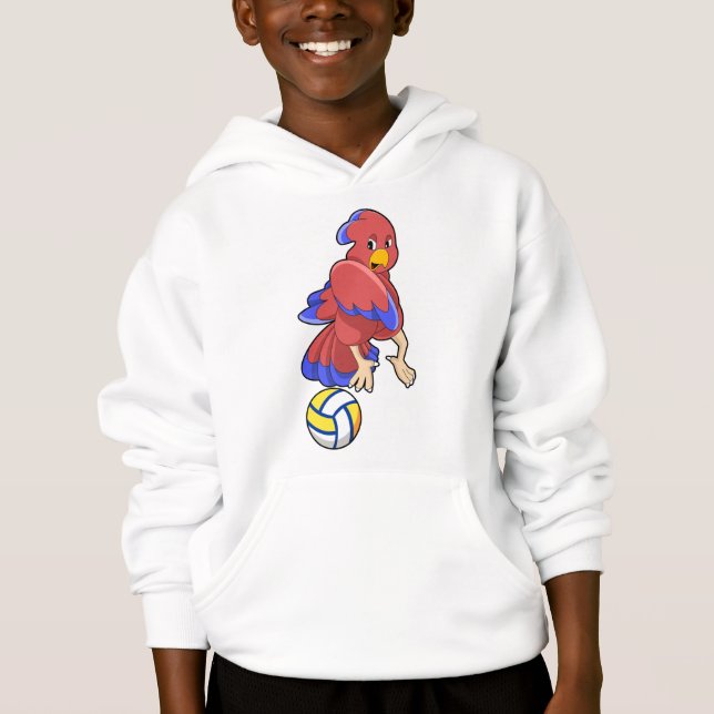 Vogel beim Volleyball-Sport Hoodie (Vorderseite)