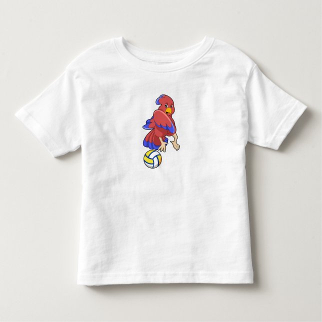 Vogel beim Volleyball-Sport Kleinkind T-shirt (Vorderseite)