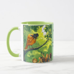Vögel beobachtende Menschen Tasse